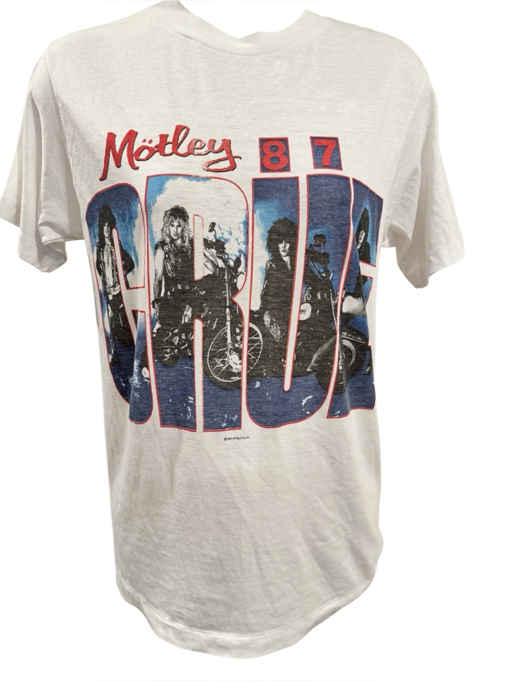 Mötley Crüe - Vintage 1987 Single Stitch - Girls Girls Girls World Tour Tee